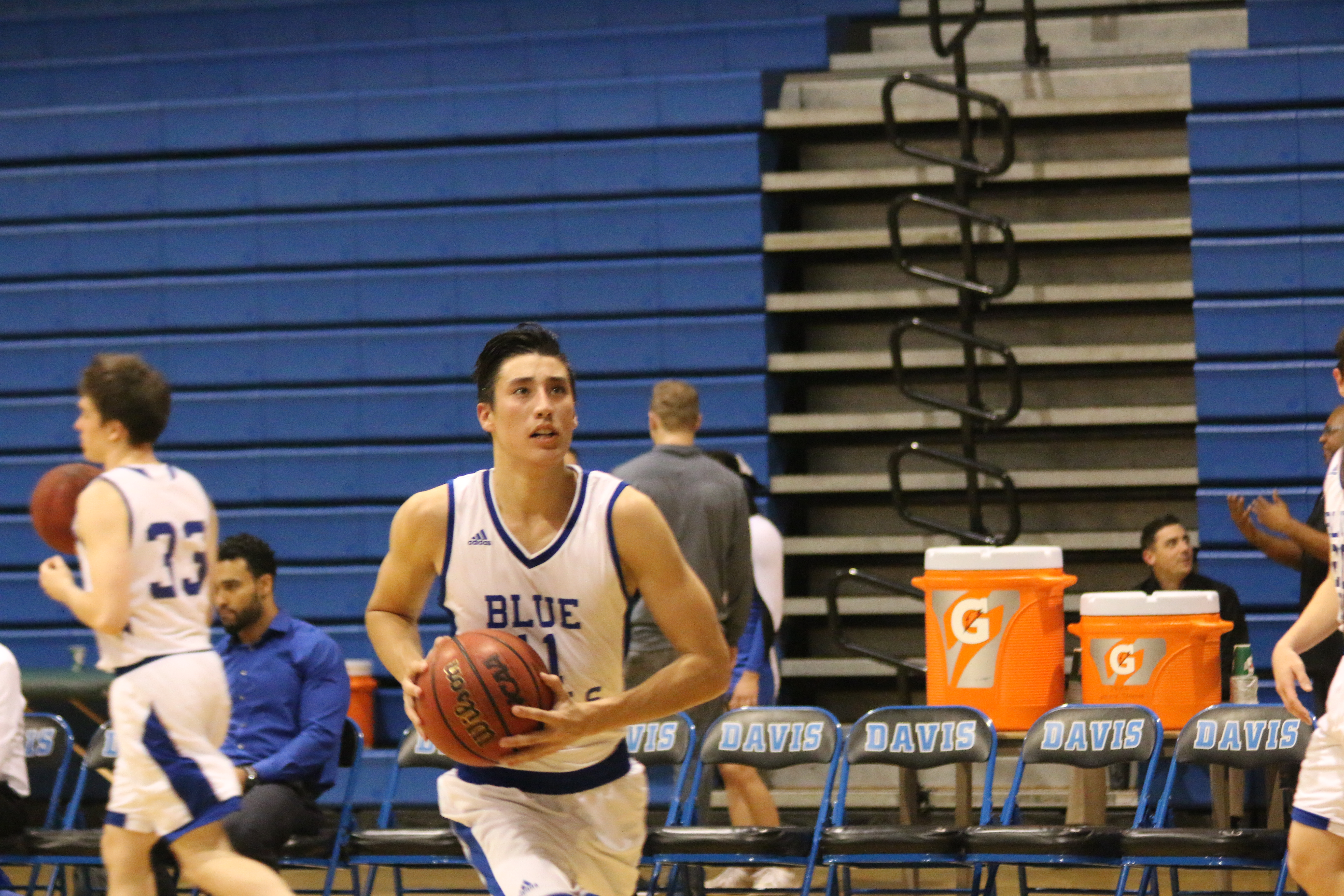 Men's basketball nets first league win against Monterey Trail The HUB