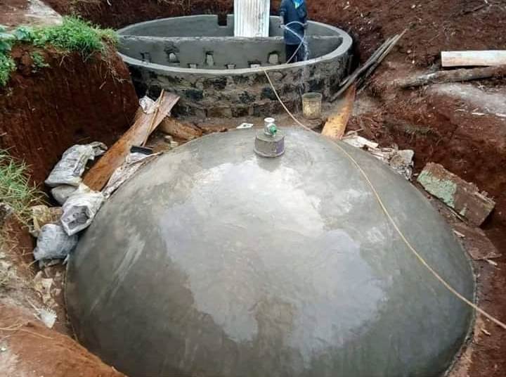 Biogas Digester Biodigester With Biogas Desulphurizer For Restaurant