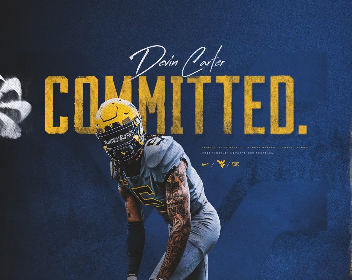 WVU gains NC State WR Transfer who had previously committed to Penn