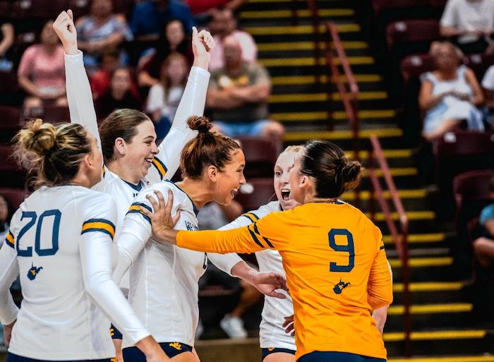 WVU Volleyball goes 21 at College of Charleston Tournament Blue Gold