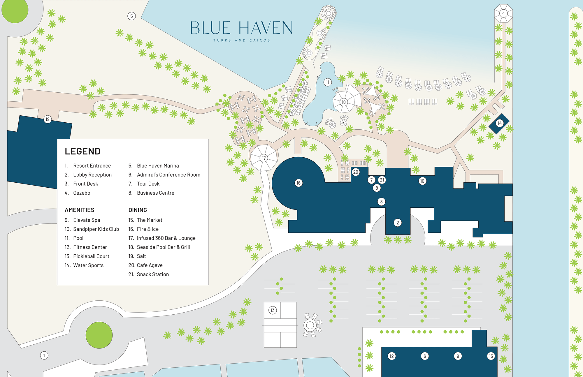 Resort Maps Blue Haven Turks Caicos