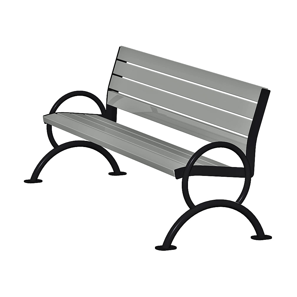 Contemporary Park Bench Park Furniture Blue Imp