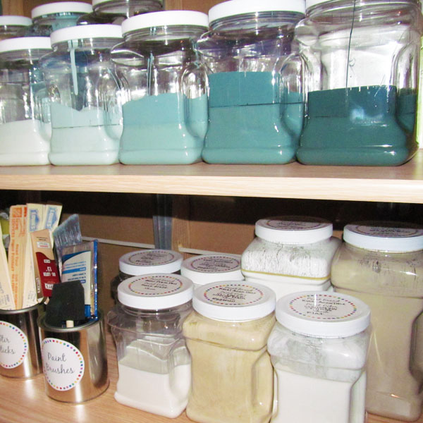 How to Store Leftover Paint + Free Printable Paint Labels Blue i Style