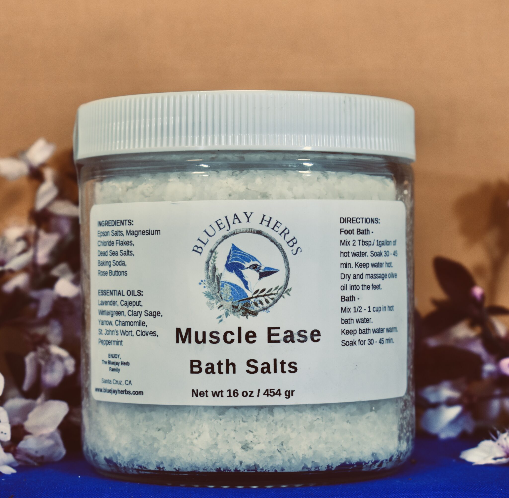Muscle Ease Bath Salts Bluejay Herbs