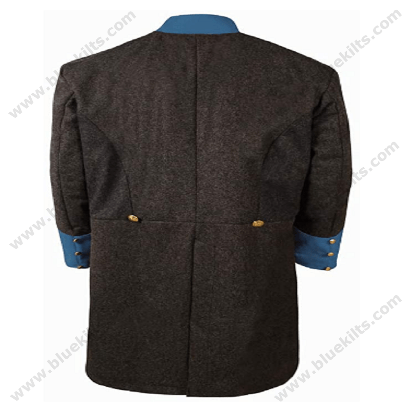 Civil War CS Richmond Grey Infantry Officer’s Frock Coat Blue Kilts