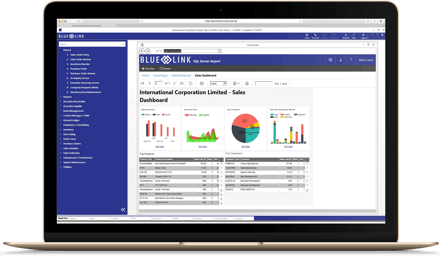 ERP Support Blue Link Software