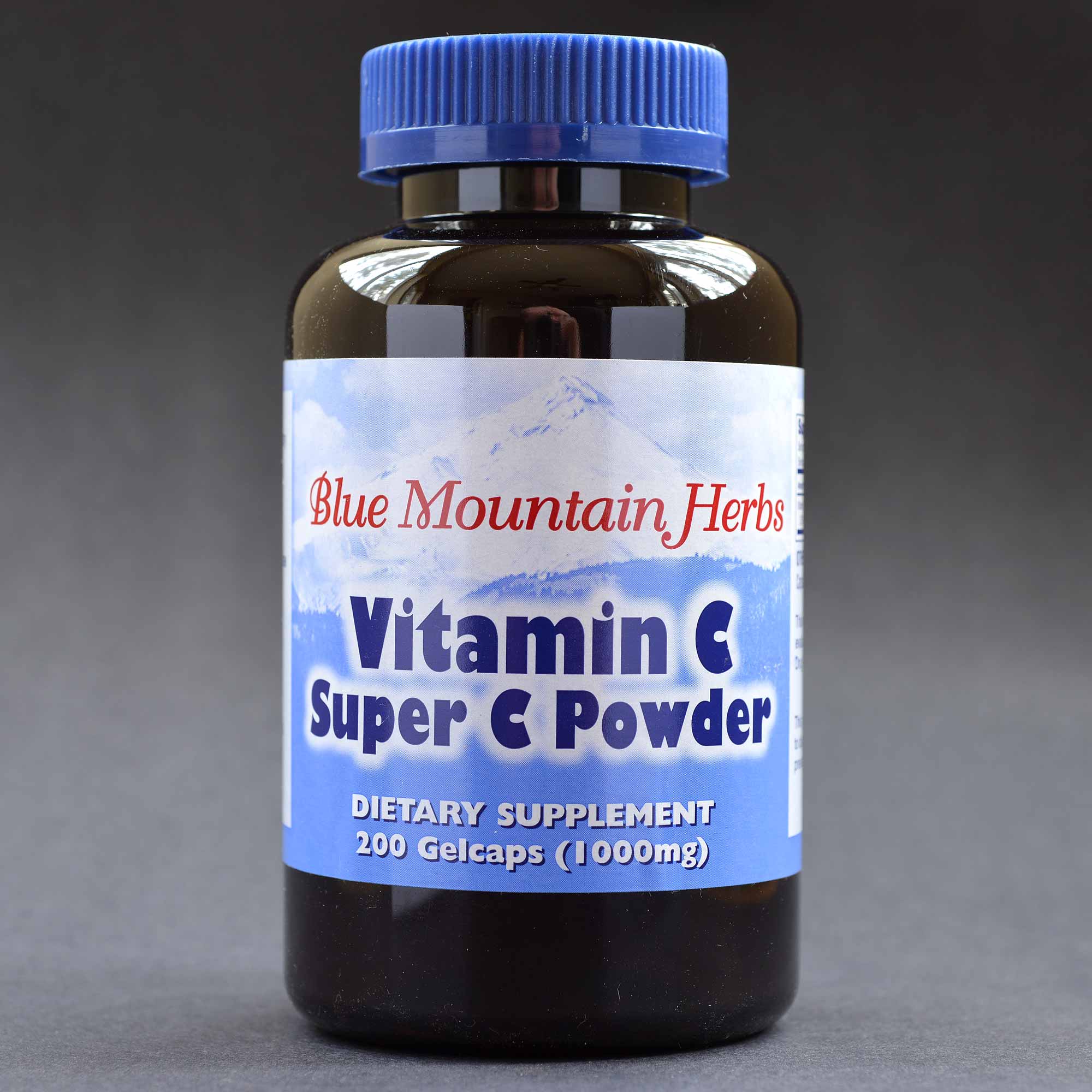 Vitamin C Super C Powder Gelcaps 200 count 1000 mg Bottle