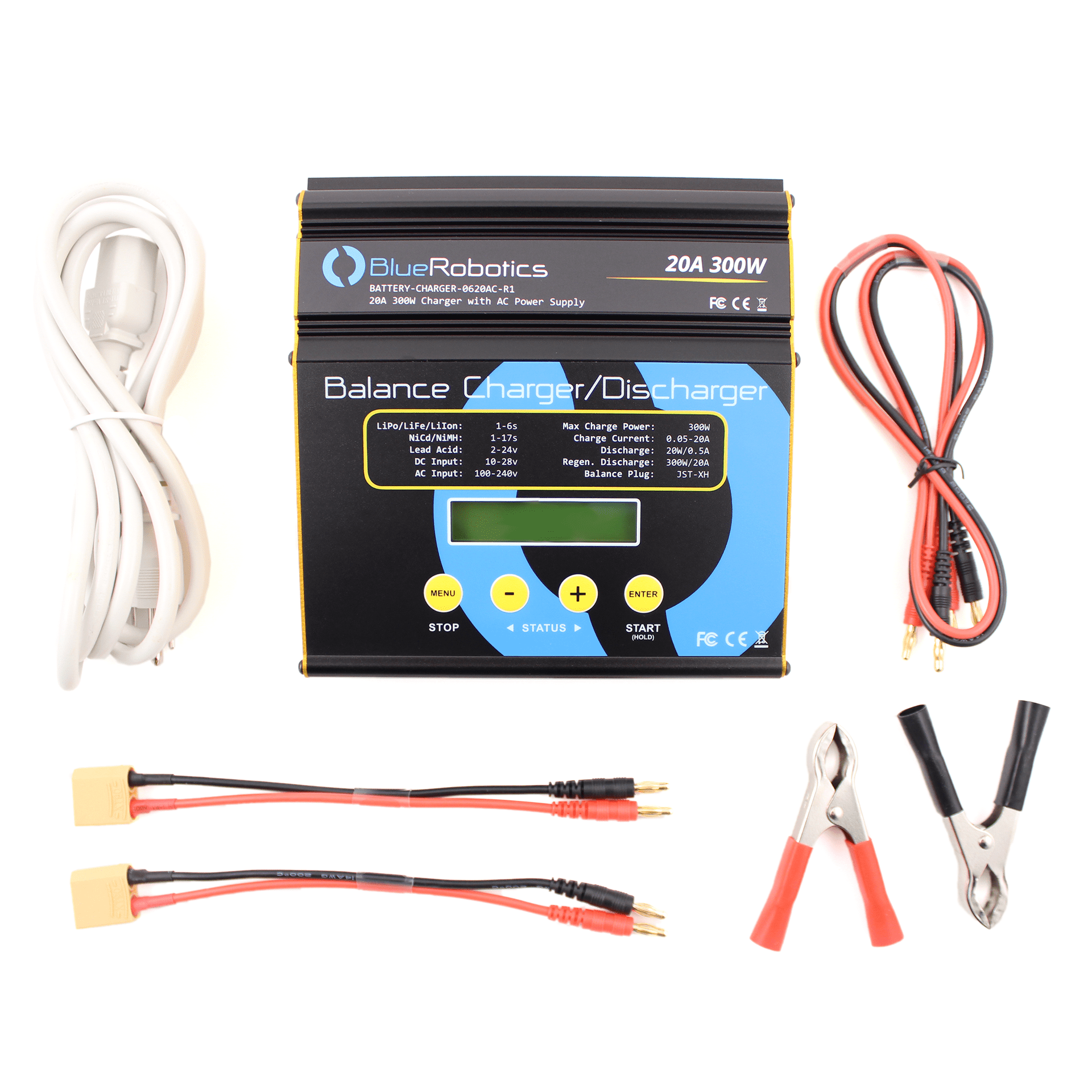 Lithium Battery Charger Blue Robotics