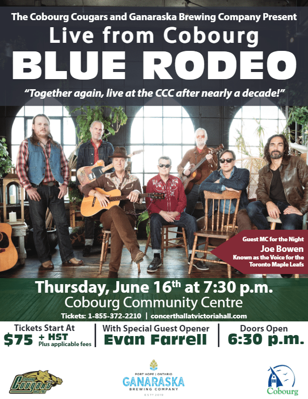 Blue Rodeo Returns to Rock the Cobourg Community Centre