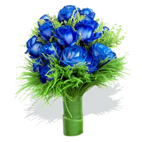 9 Blue Rose Vase Arrangement 9 Blue Roses 9 Blue Rose Delivery Service