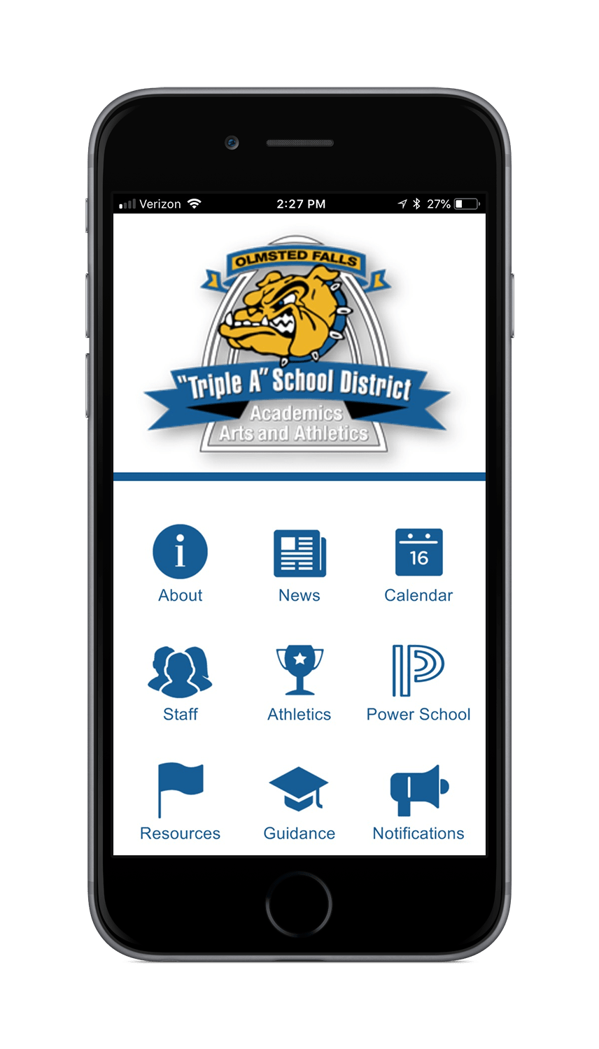 Congratulations Olmsted Falls High School on the Launch of Your New App