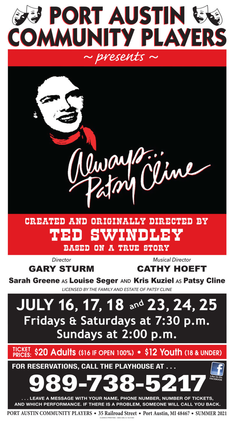 “Always…Patsy Cline” Live Theater Port Austin