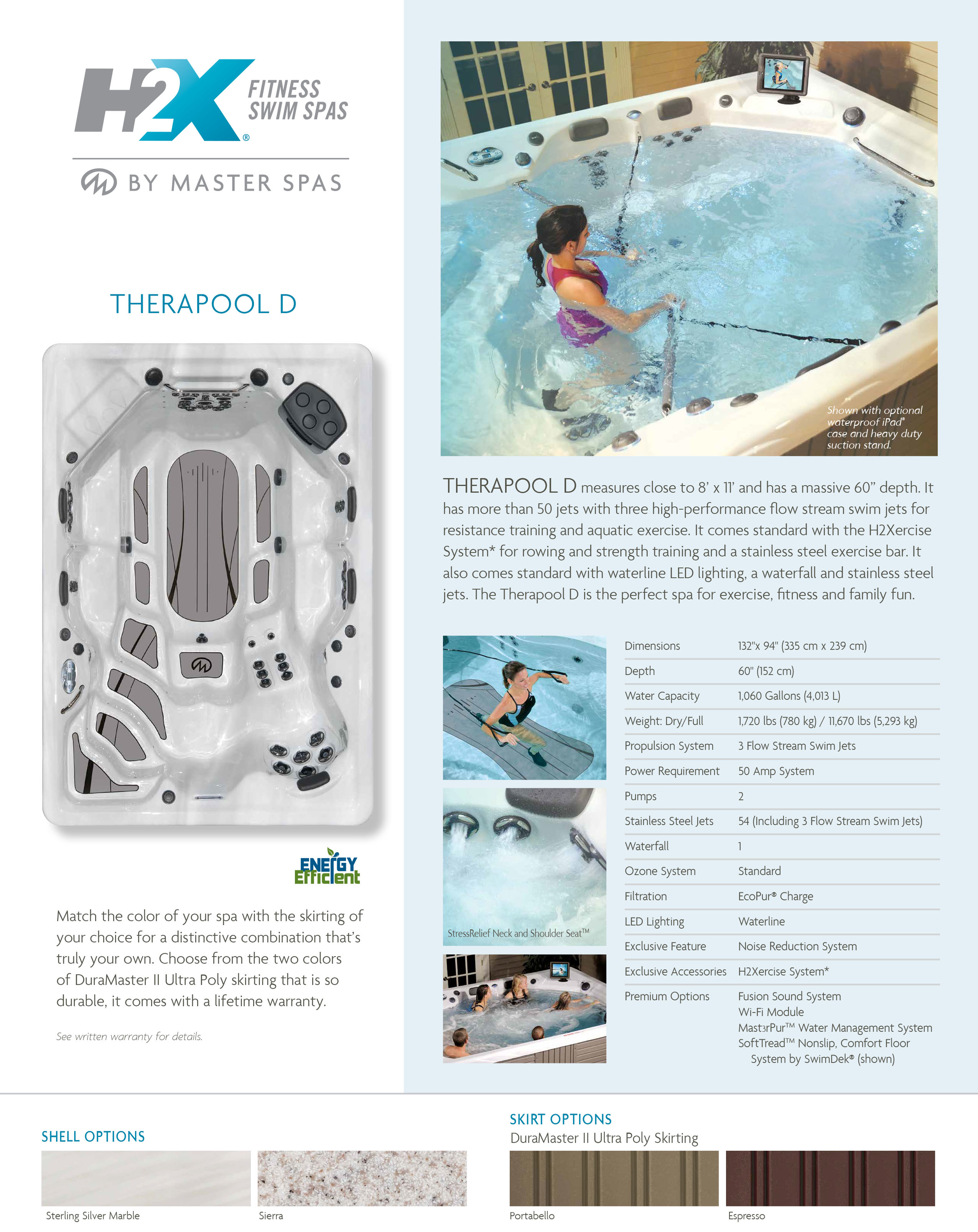H2X Therapool D Bluewater Pools & Spas