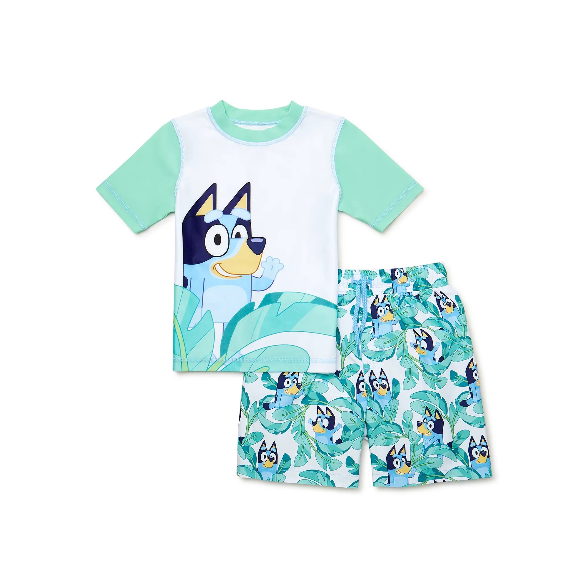 Bluey toddler boy rashguard swimwear set Bluey Official site