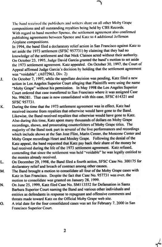 Spence v Katz SFSC321341 filed May 15, 2001