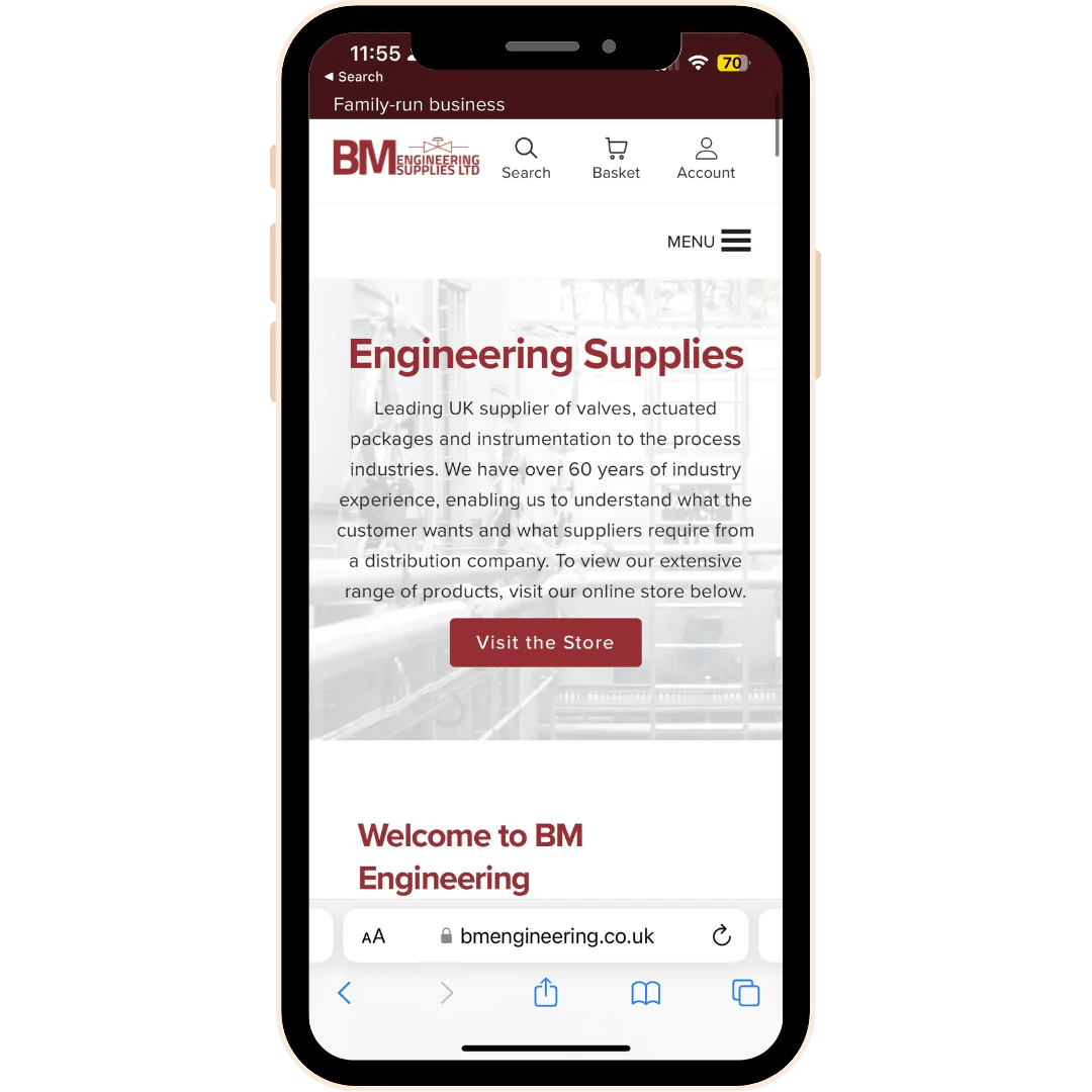 Online Store Account at BM Engineering Supplies BM Engineering