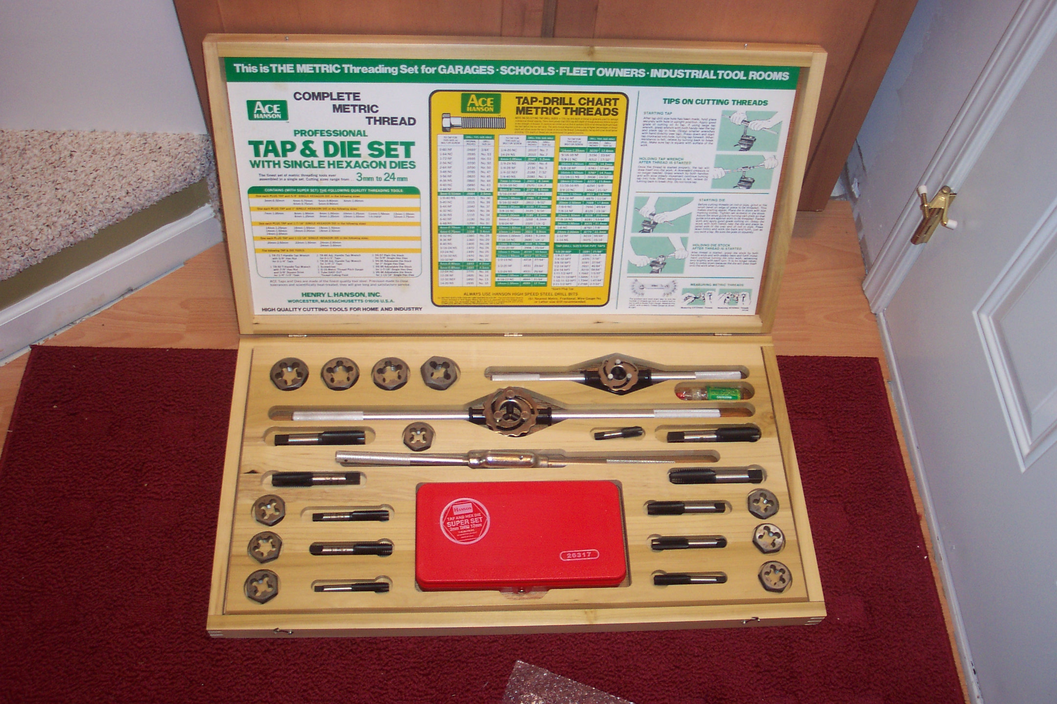 Hanson 66pc Metric Tap & Die 96312 BMF Wholesale