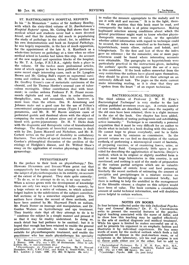 NOTES ON BOOKS The BMJ