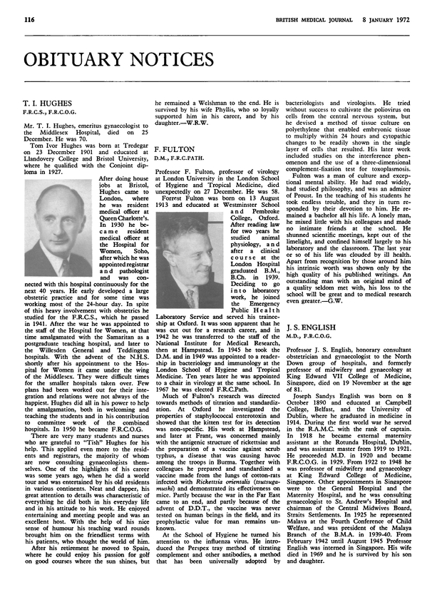 OBITUARY NOTICES The BMJ