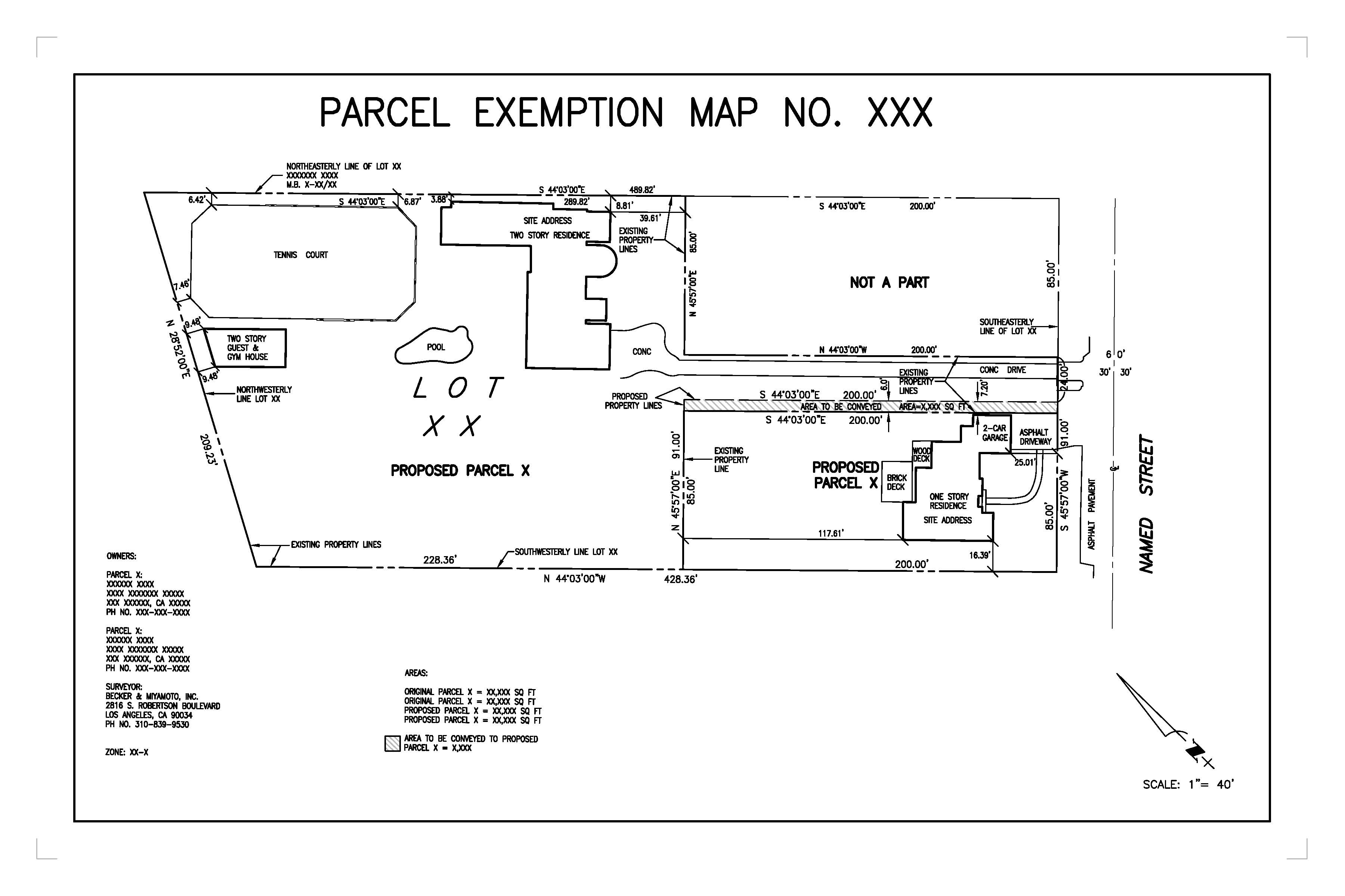 Lot Line Adjustment — Becker & Miyamoto, Inc.