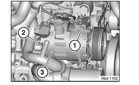 BMW X3 (F25) Service & Repair Manual - Compressor - HVAC