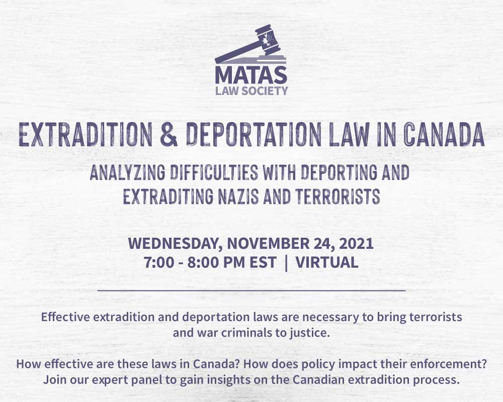 Extradition & Deportation Law in Canada B'nai Brith Canada