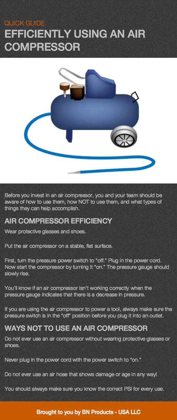 Guide to Efficiently Using an Air Compressor