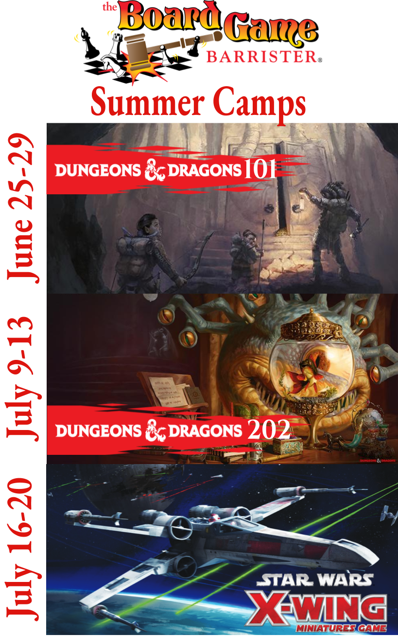 Summer Camps for Gamers Announced for 2018 Board Game Barrister