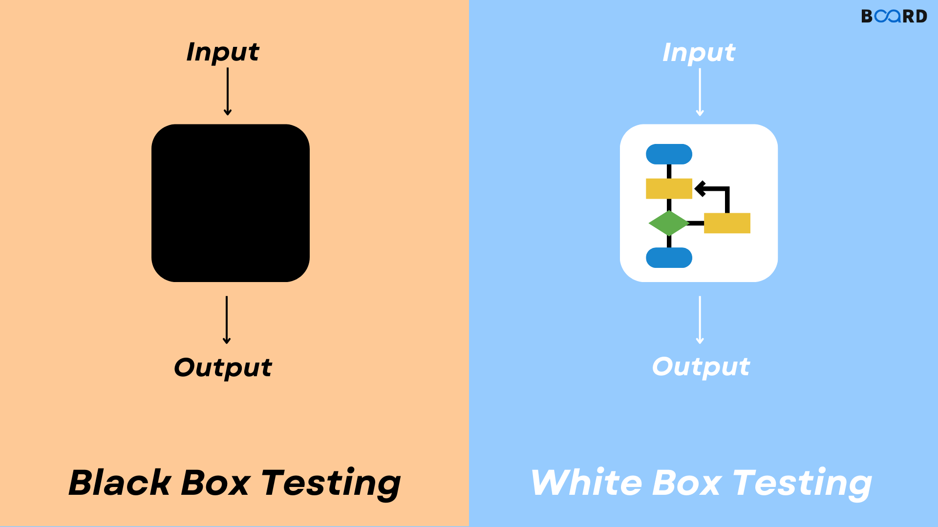 Black Box vs White Box Software Testing Board Infinity