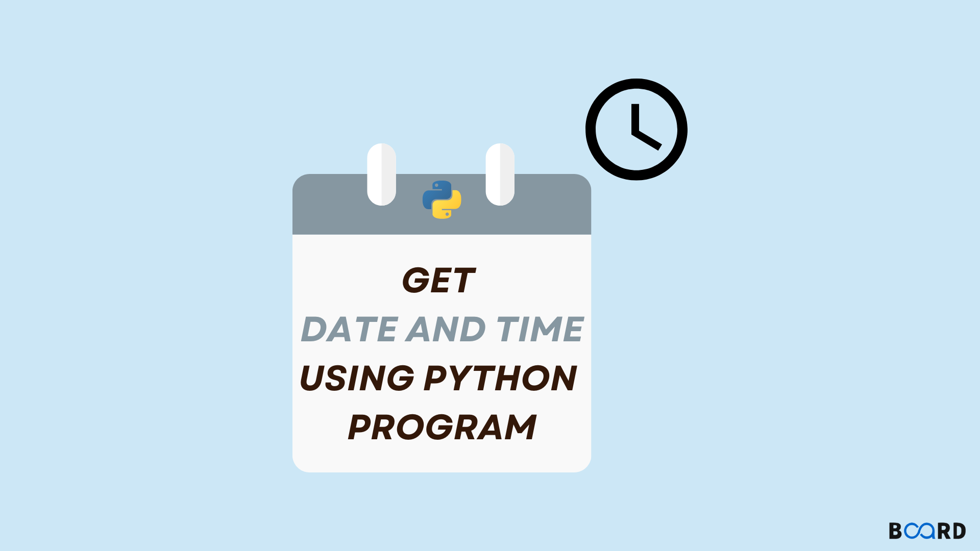 Datetime in Python Board Infinity
