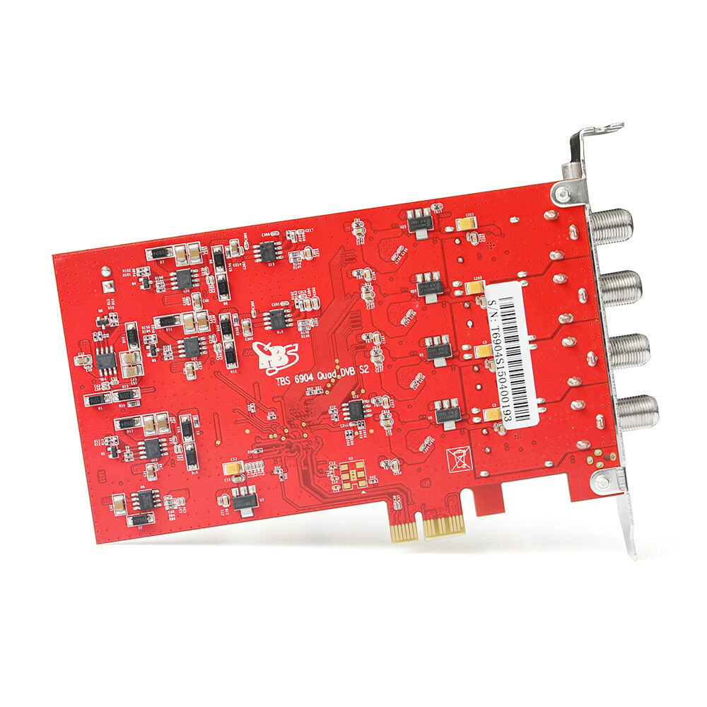 TBS6904 DVB S2 QuadHDTuner PCIeKarte SatellitenTVReceiver Für IPTV