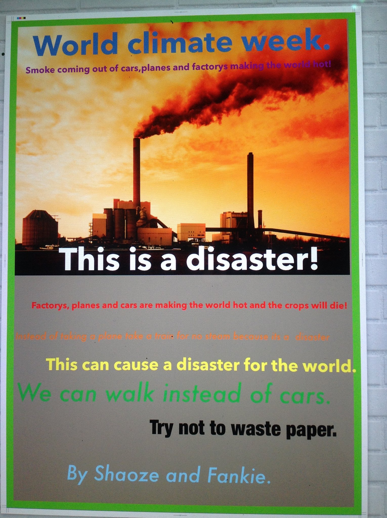Climate Change Boarshaw Primary School