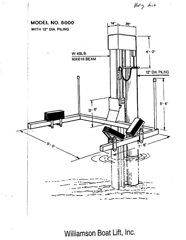 Williamson Boat Lift The Rolls Royce of boat lifts, seaplane lifts