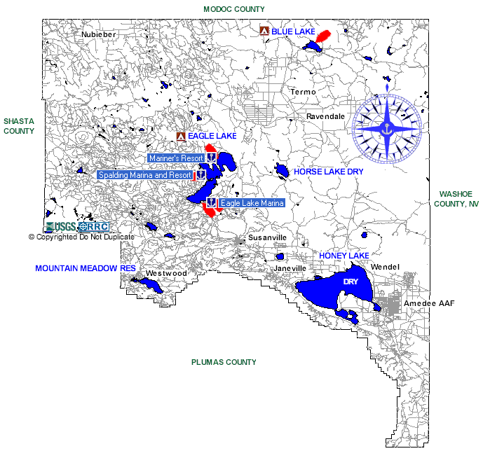 Northern California Lassen County Boat Access