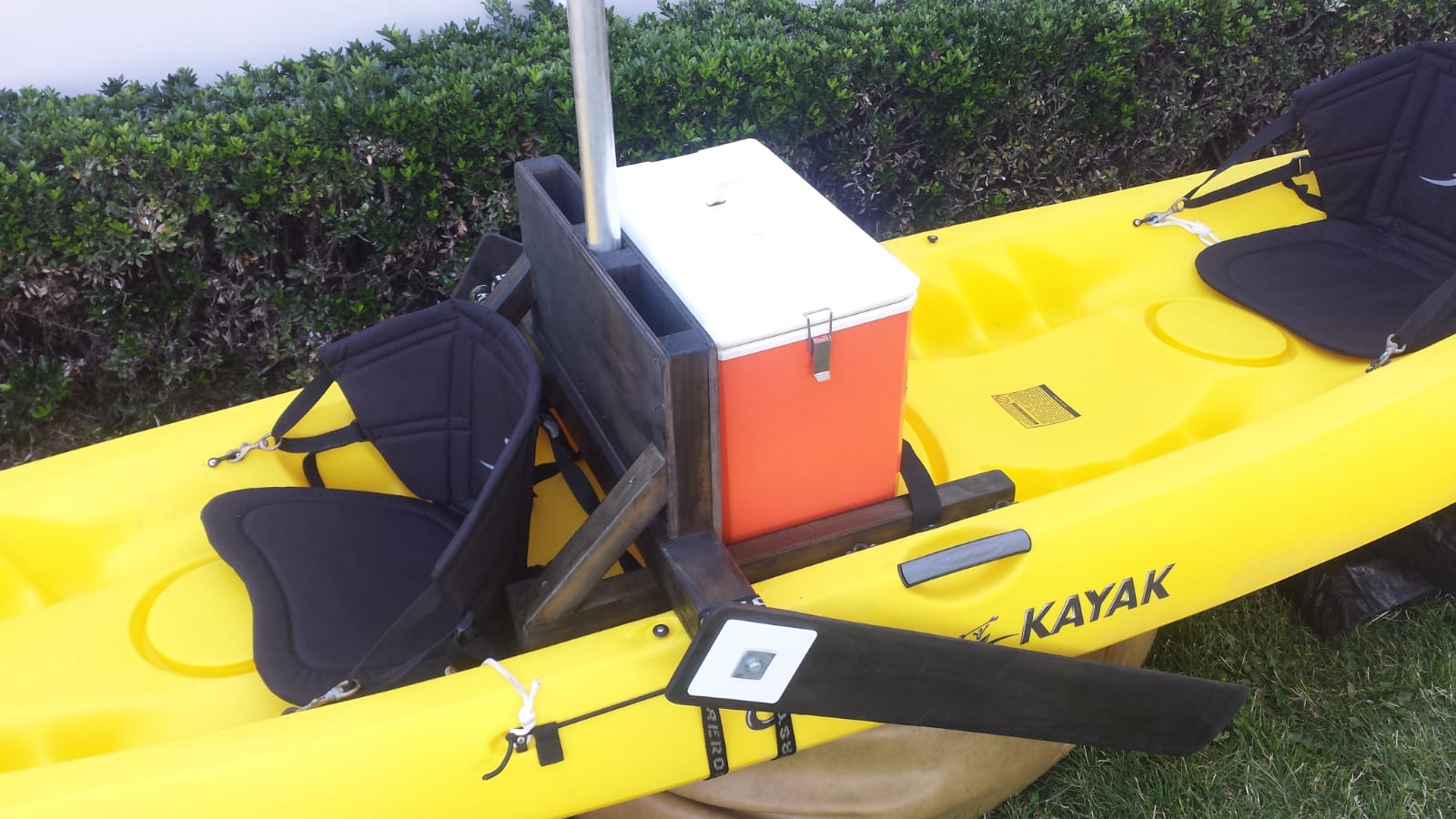 Easy to handle sail plan for serious use with sit on top kayak