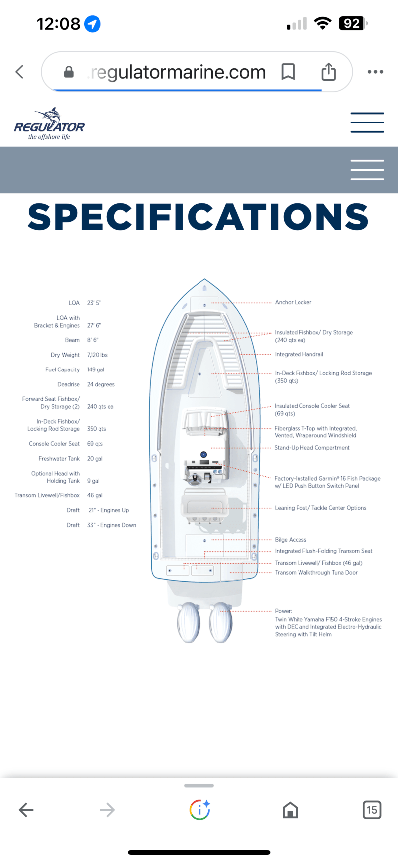 2019 Regulator 23 Power boat for Sale in Gloucester, MA