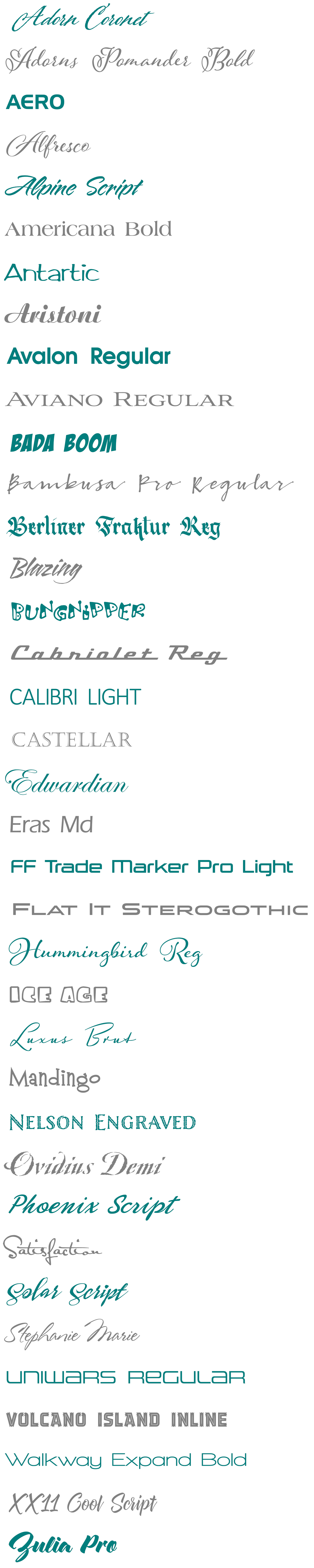 Font Previews Boat Stripes