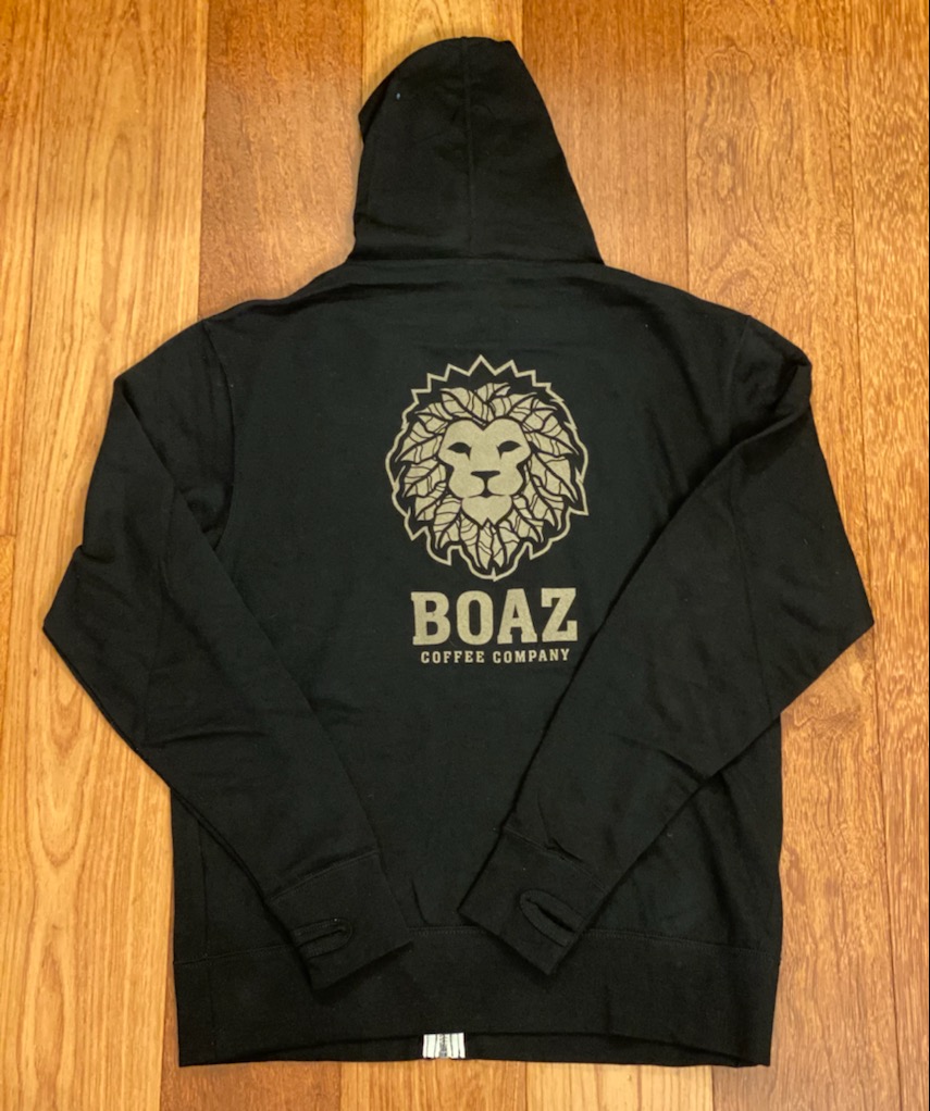 Full Zip Hoodie Sweatshirt Boaz Coffee Company