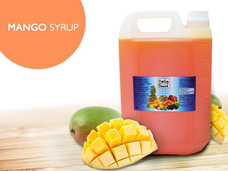 Mango Syrup Boba