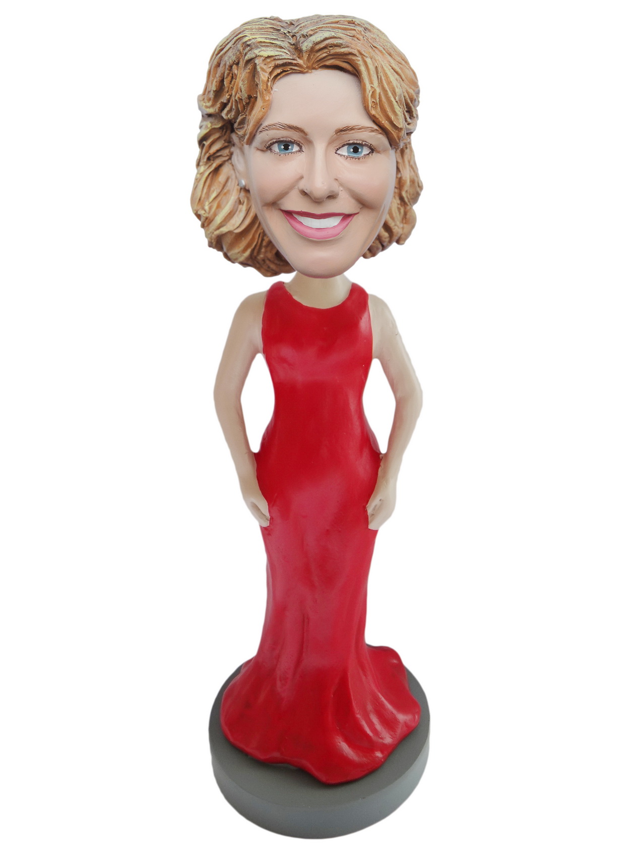 Custom Bobble Head Long Dress Female Bobblehead Gift Ideas For Women