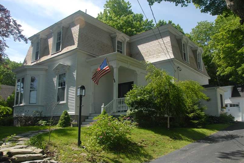 Turn of the century mansard for sale in Belfast, Maine