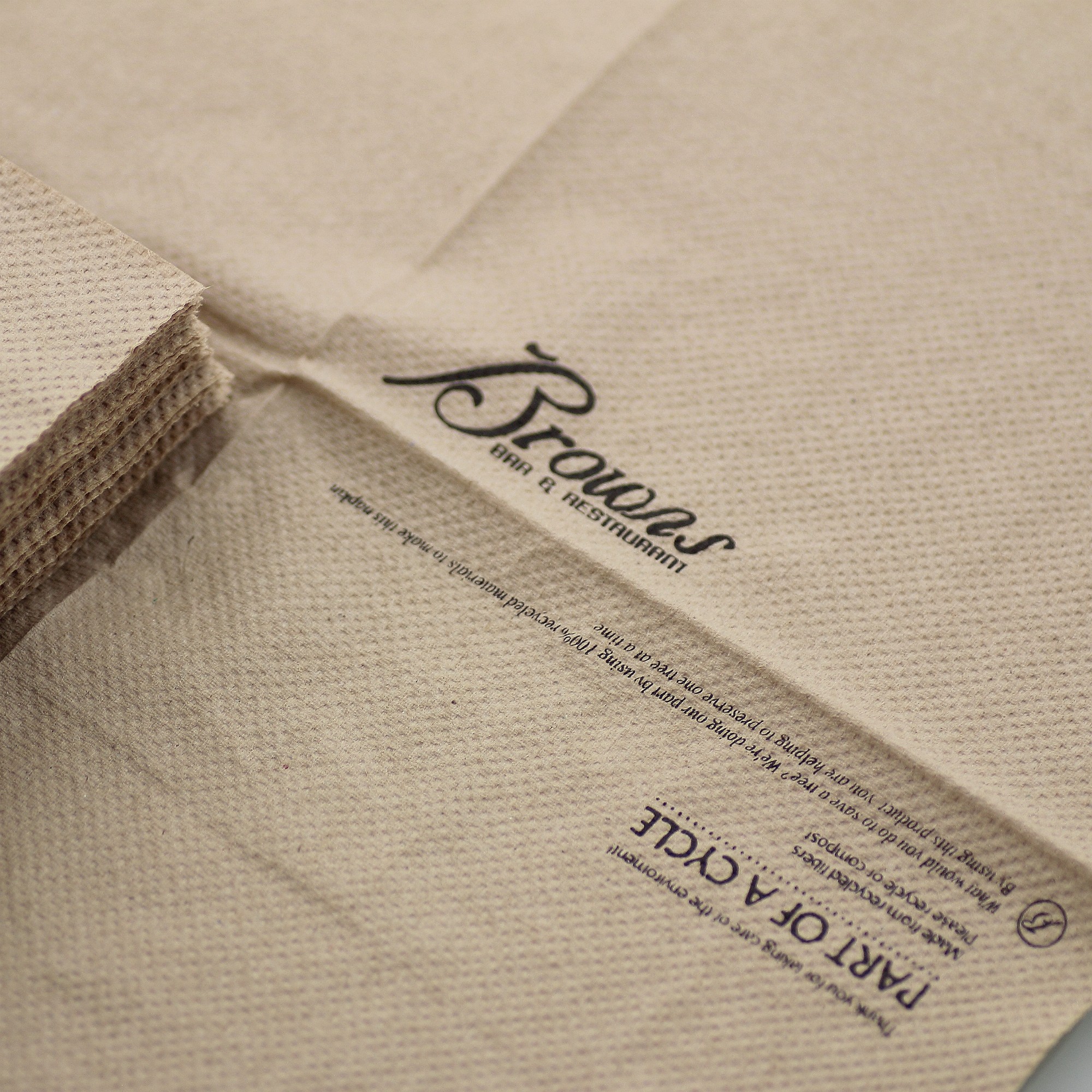 Custom Printing Kraft Paper Napkins