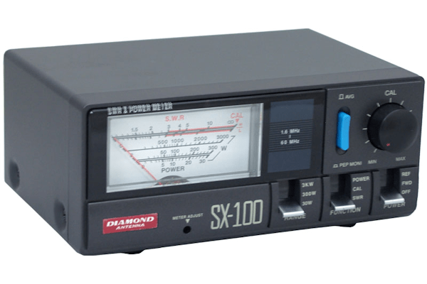 Diamond Antenna (SX100) Precision SWR/PWR Meter, 1.660MHz, 30/300
