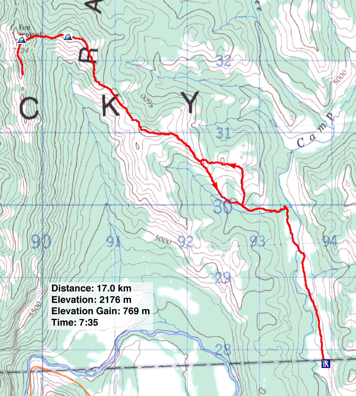 Thrift Peak / Livingstone Lookout
