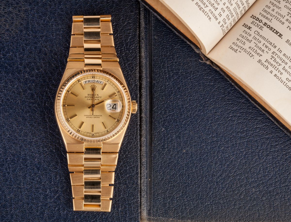 Rolex Oysterquartz Day Date Gold Free Shipping Available