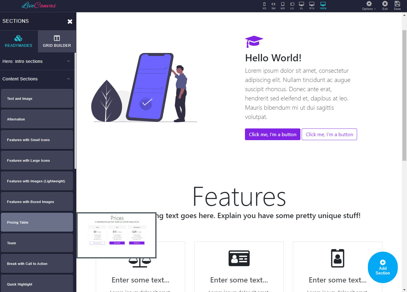 Bootstrap Shuffle Create Bootstrap templates in minutes