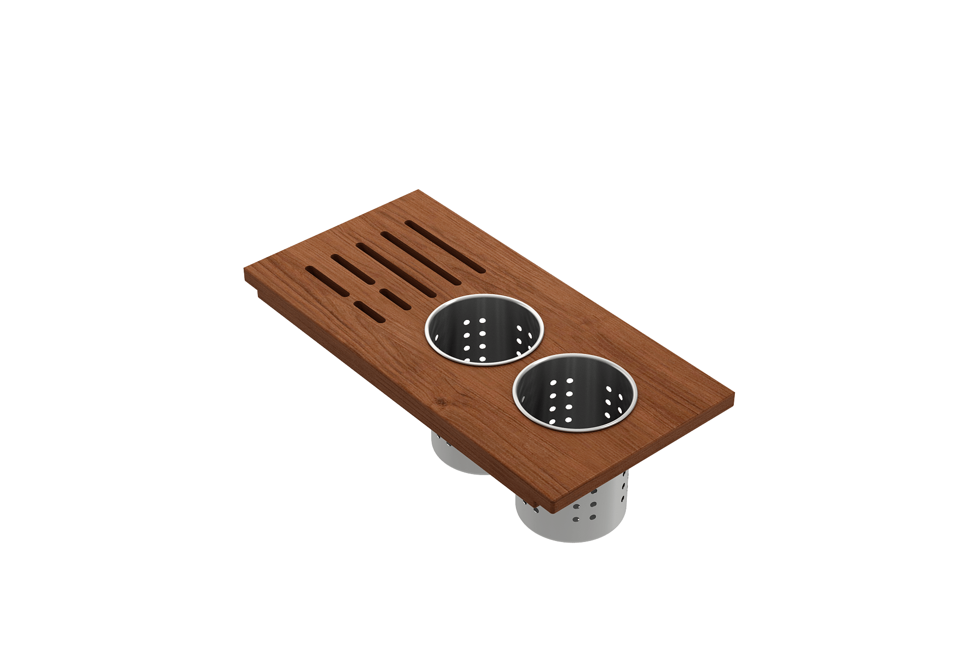 BOCCHI Prep Board select BOCCHI Sinks Sapele Wood Board with 3