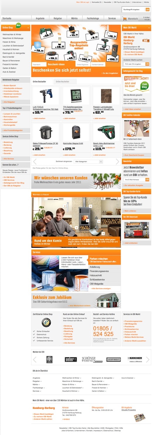 OBI.de Online Shop Stefan Bodeit / UX Consulting