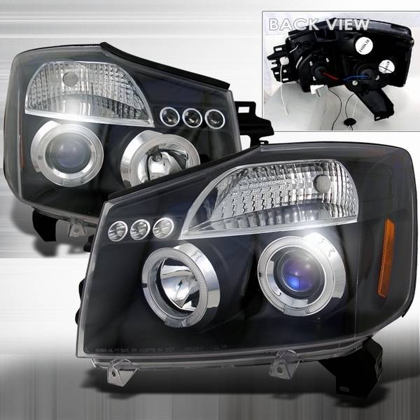 Nissan titan black headlight covers