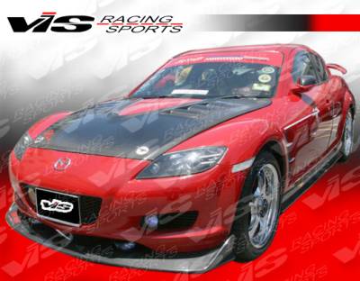 Mazda RX-8 VIS Racing A Spec Front Lip - Carbon Fiber - 04MZRX82DASC-011C